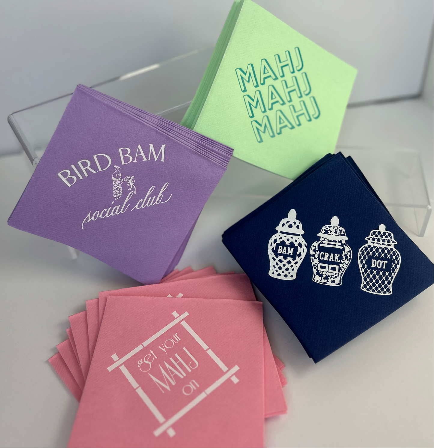 Mah Jong Cocktail Napkins