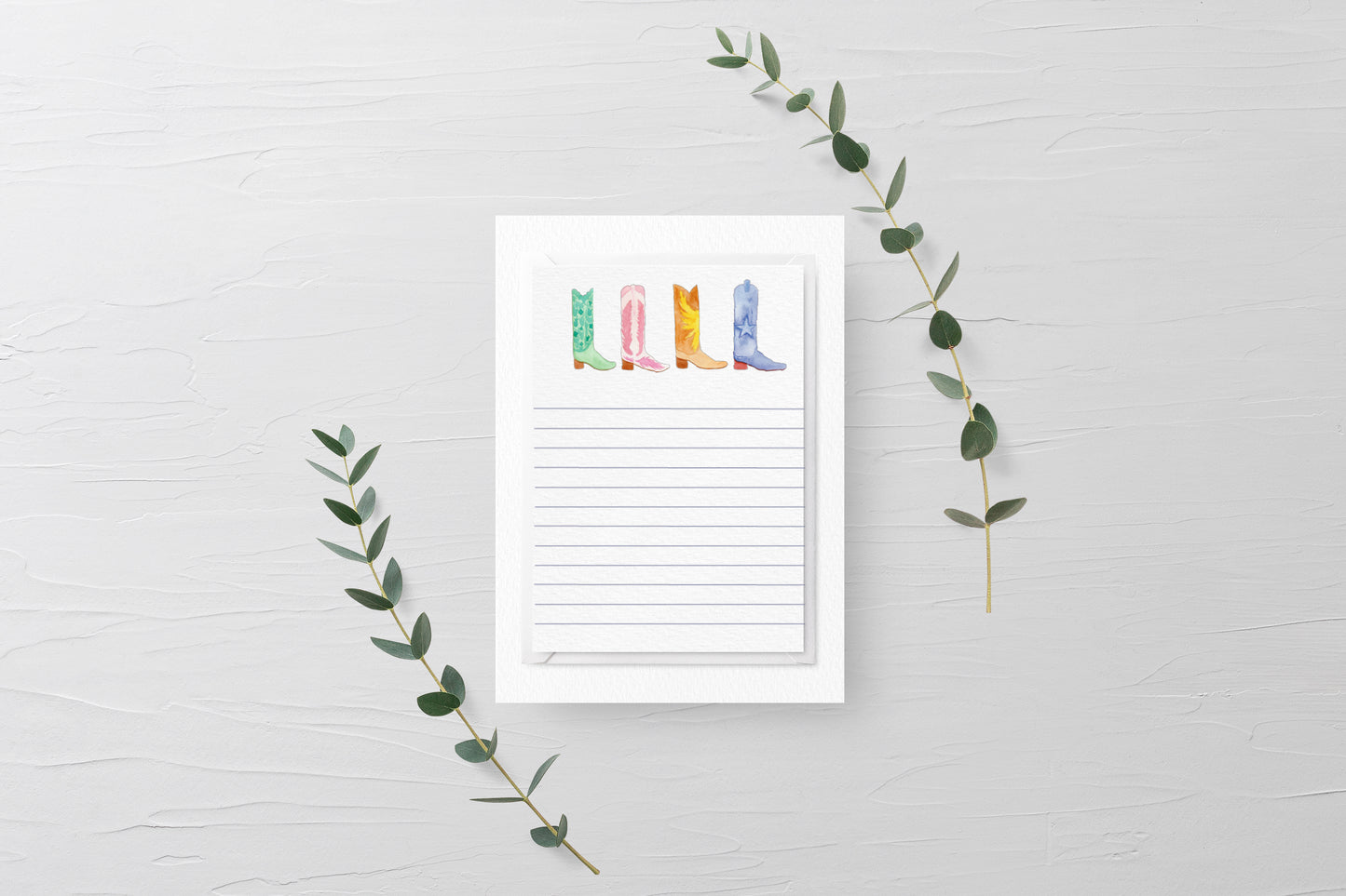 Cowboy Boots Notepad