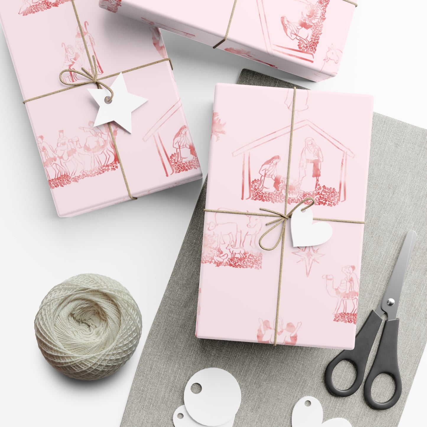 Nativity Toile Gift Wrap