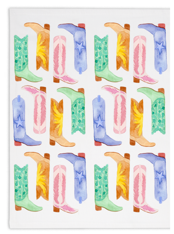 Cowboy Boot Tea Towels