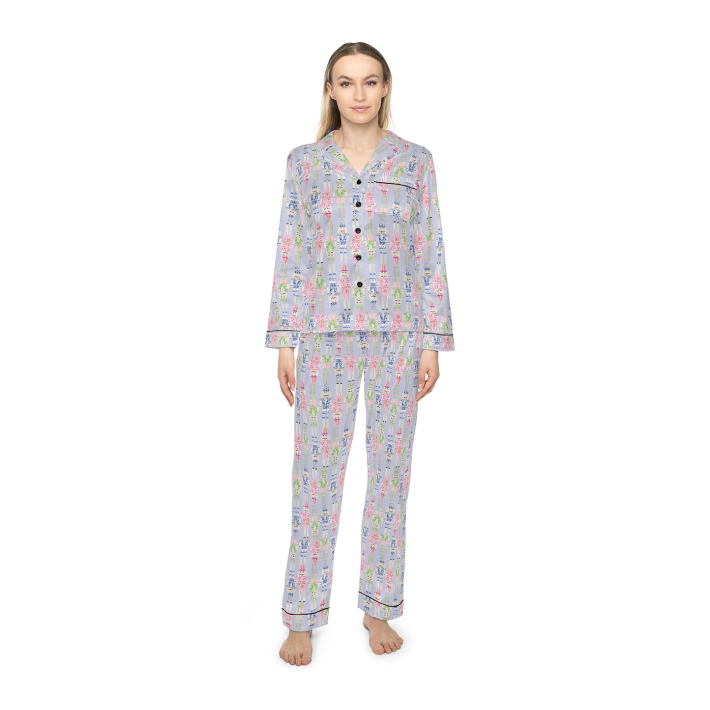 Women's Satin Nutcracker Pajamas