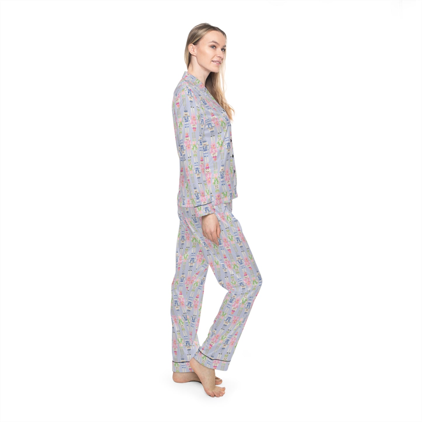 Women's Satin Nutcracker Pajamas