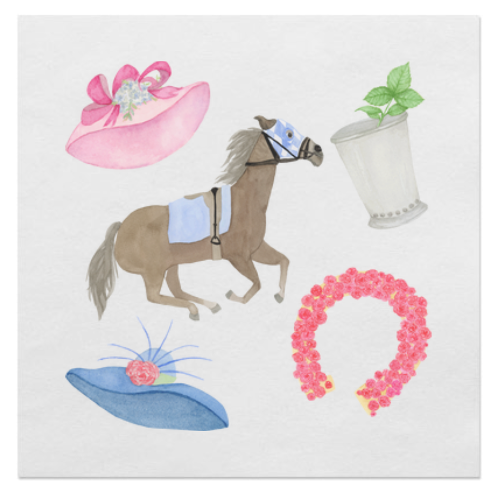 Kentucky Derby Cocktail Napkins