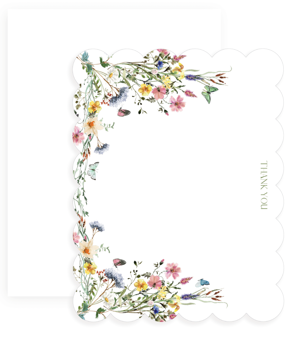Floral Thank You Cards