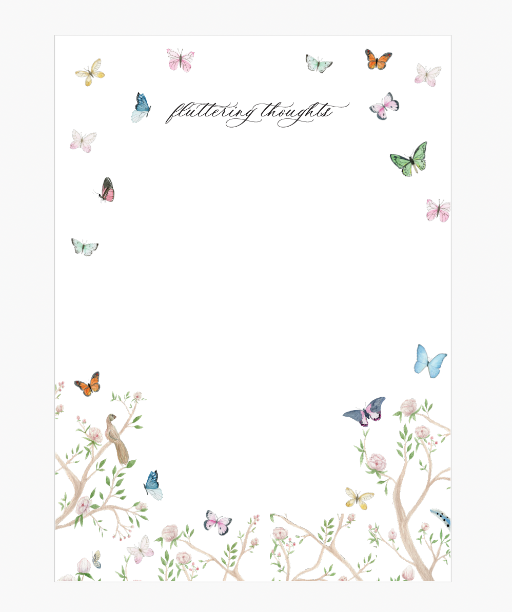 Fluttering Thoughts Notepad