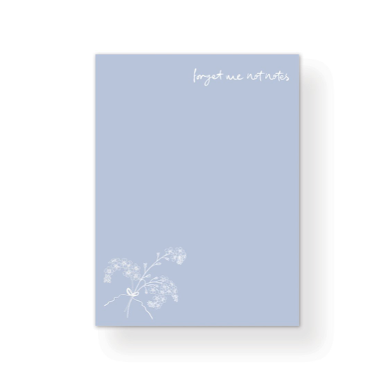 Forget Me Not Notes Notepad
