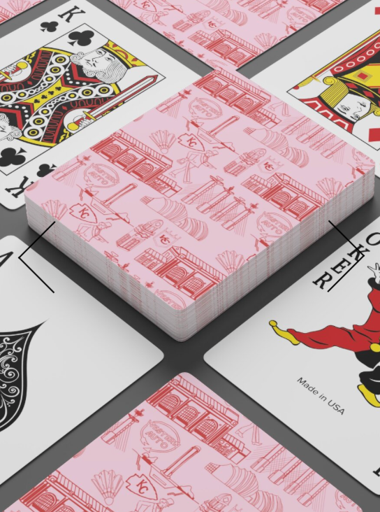 Kansas City Toile Playing Cards