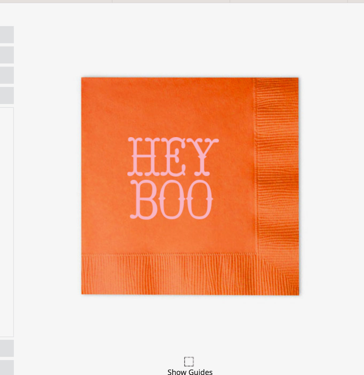 Hey Boo Halloween Cocktail Napkins