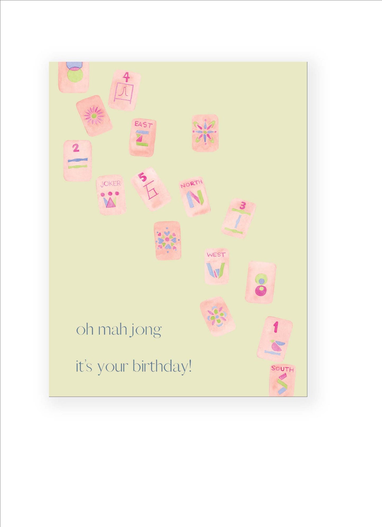 Mah Jong Birthday Card