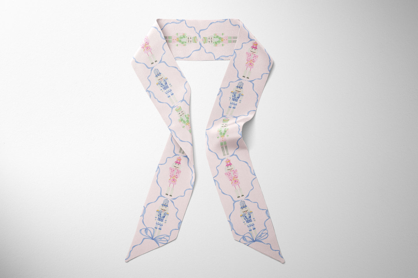 Watercolor Nutcracker Silk Twilly Scarf