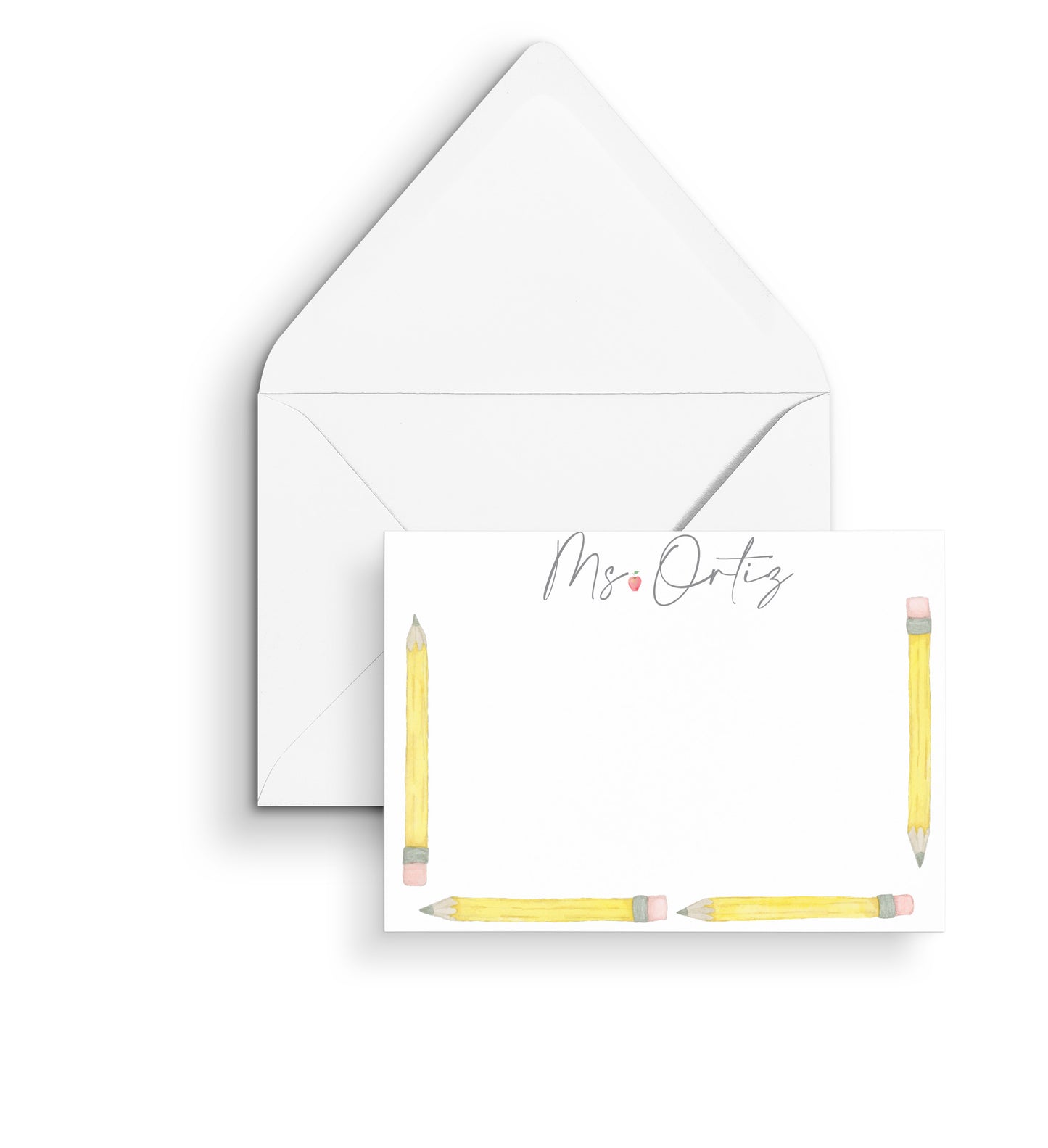 Custom Teacher Notecard Gift Set