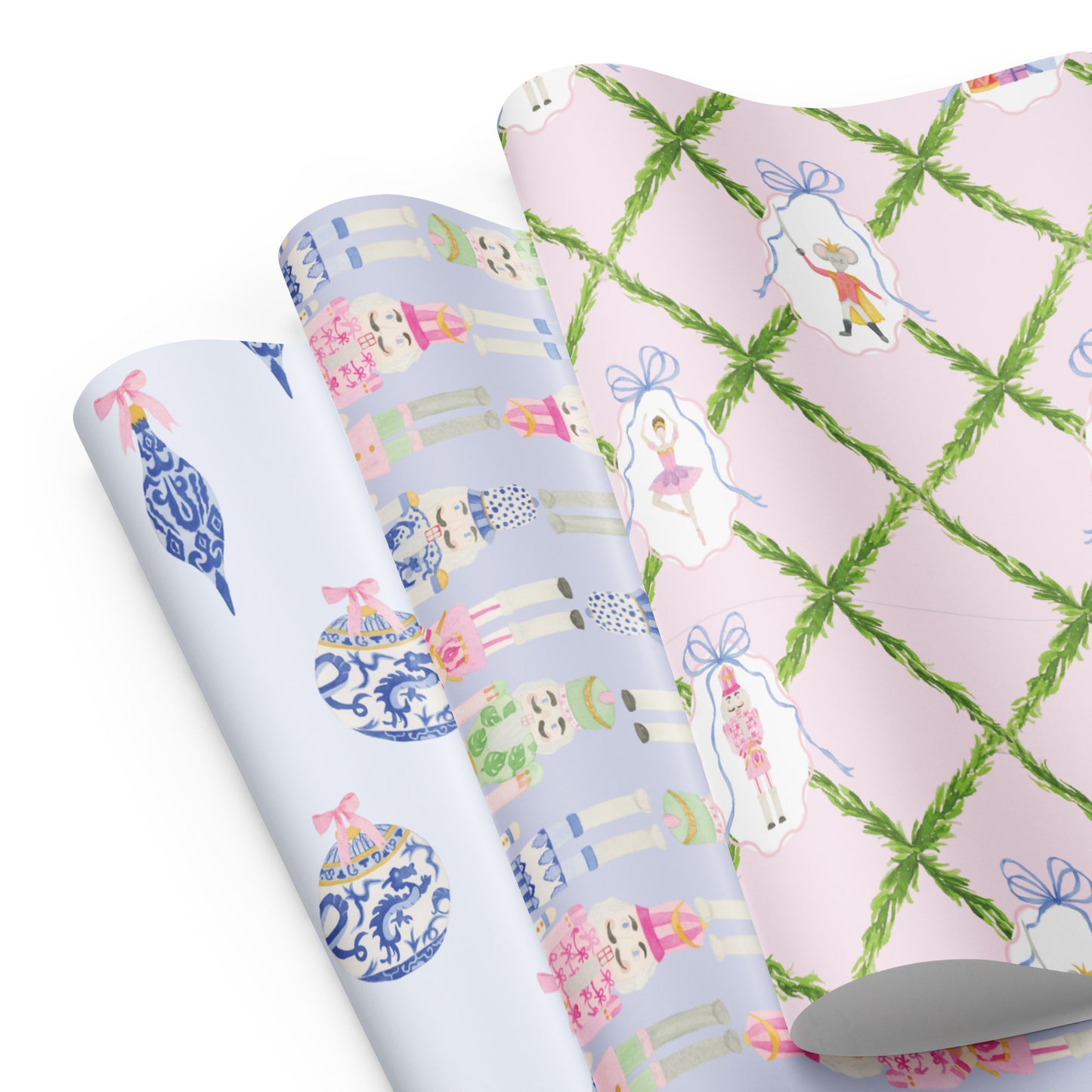 Watercolor Nutcrackers Gift Wrapping Set