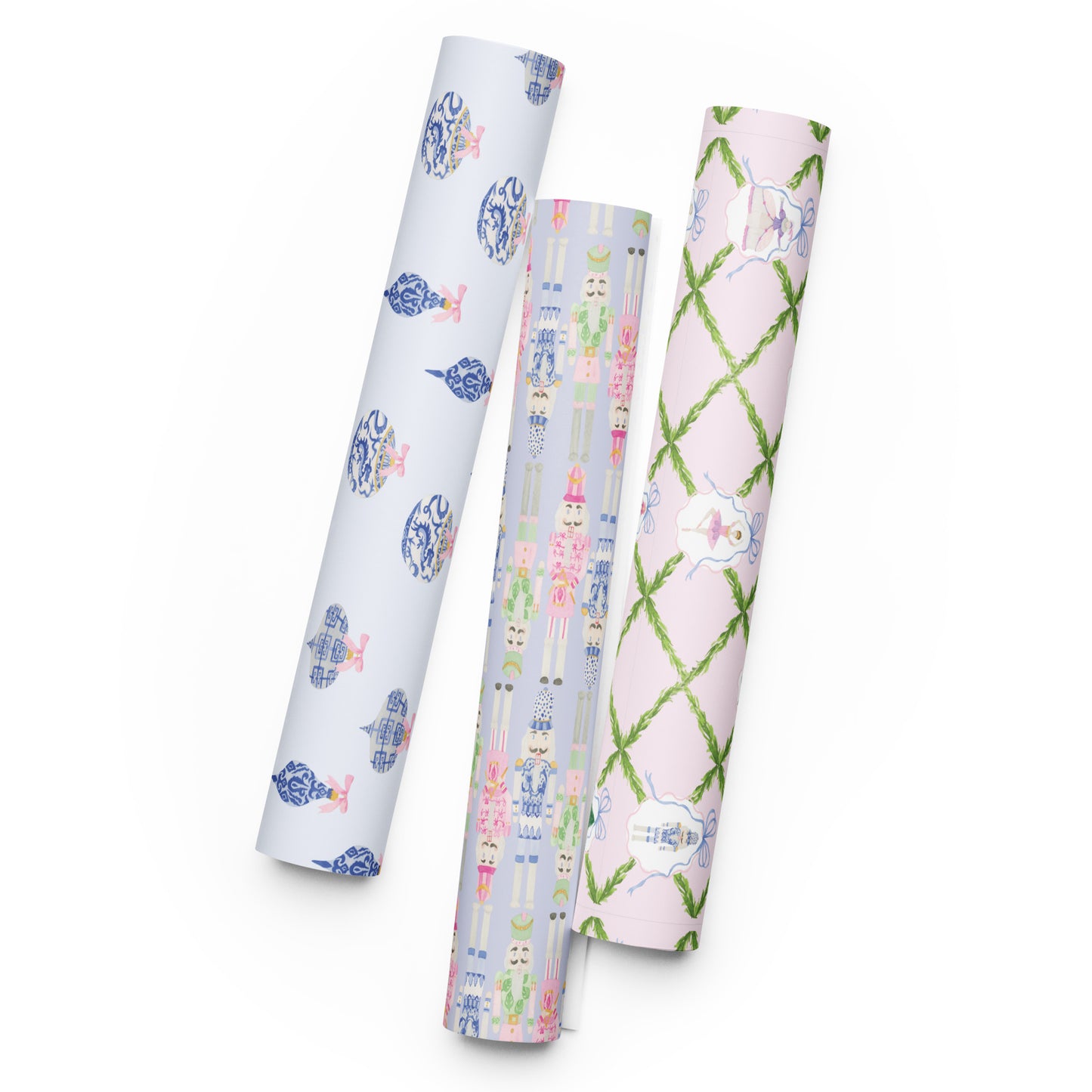 Watercolor Nutcrackers Gift Wrapping Set
