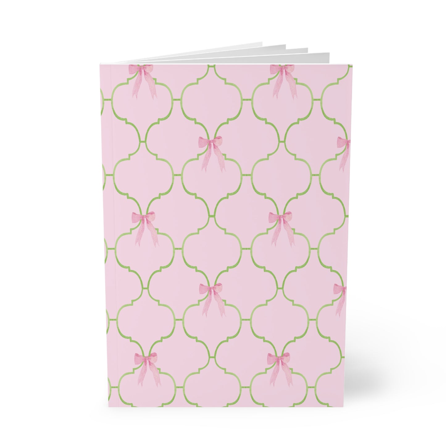 Watercolor Bow Softcover Notebook