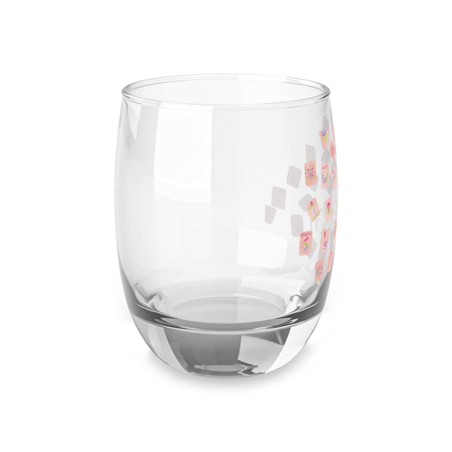 Mah Jong Wine Glass