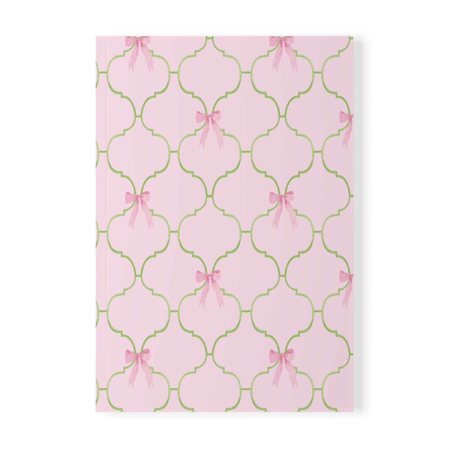 Watercolor Bow Softcover Notebook