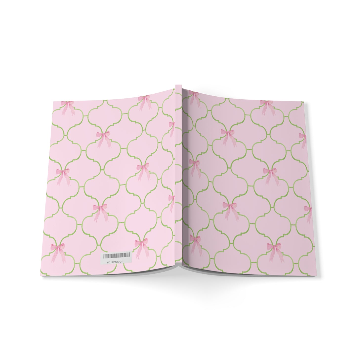 Watercolor Bow Softcover Notebook