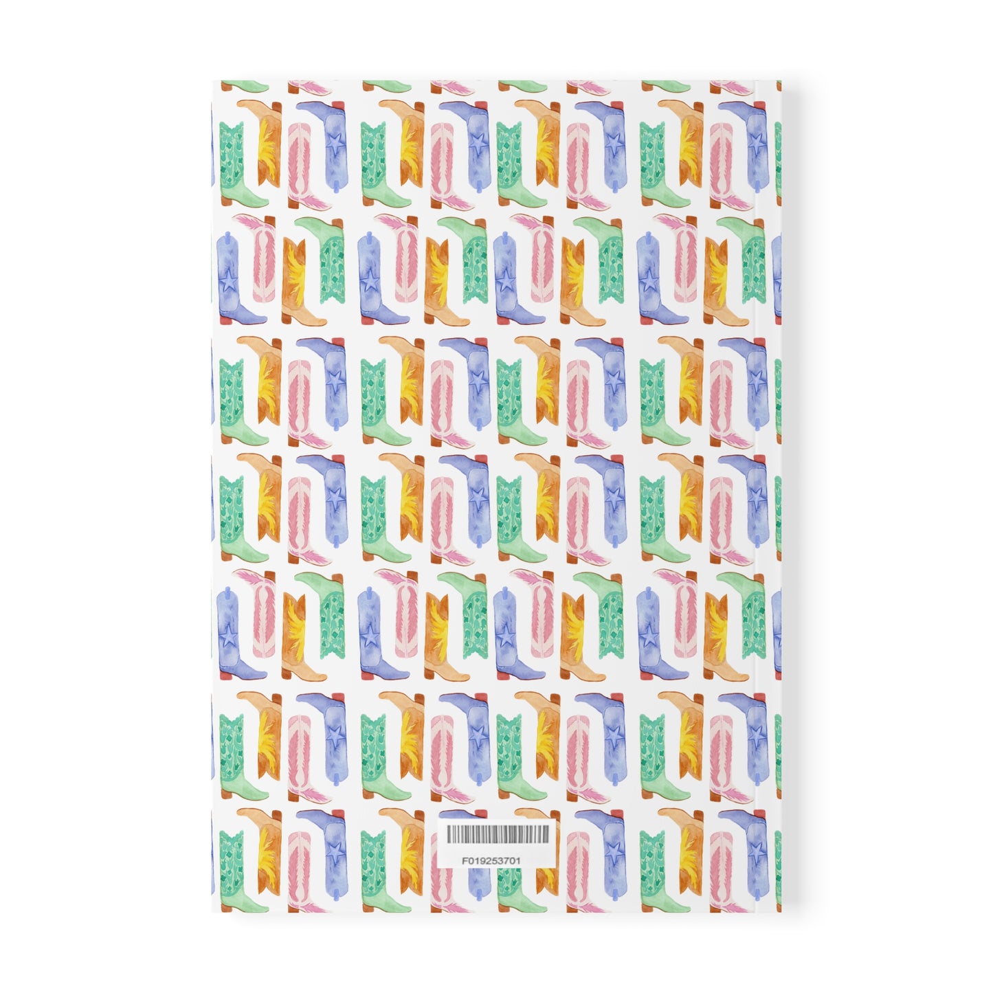Watercolor Cowboy boots Softcover Notebook