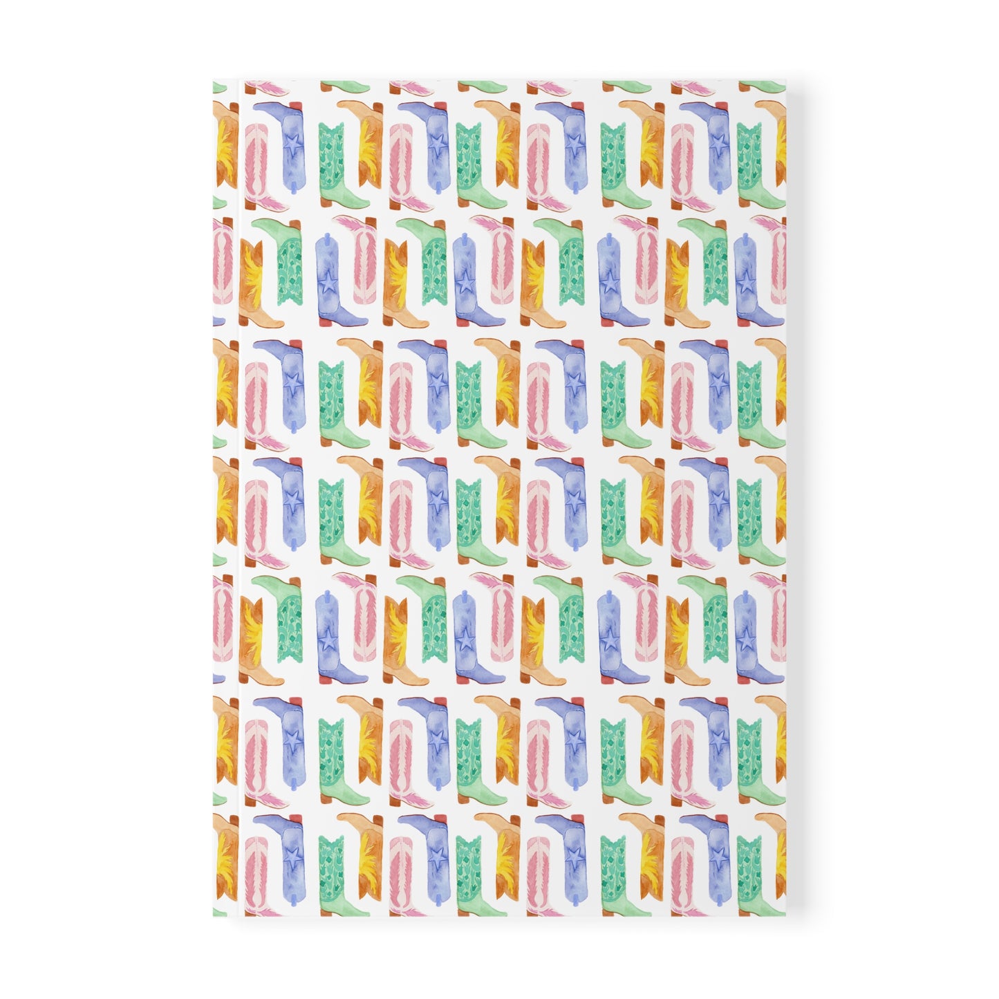 Watercolor Cowboy boots Softcover Notebook