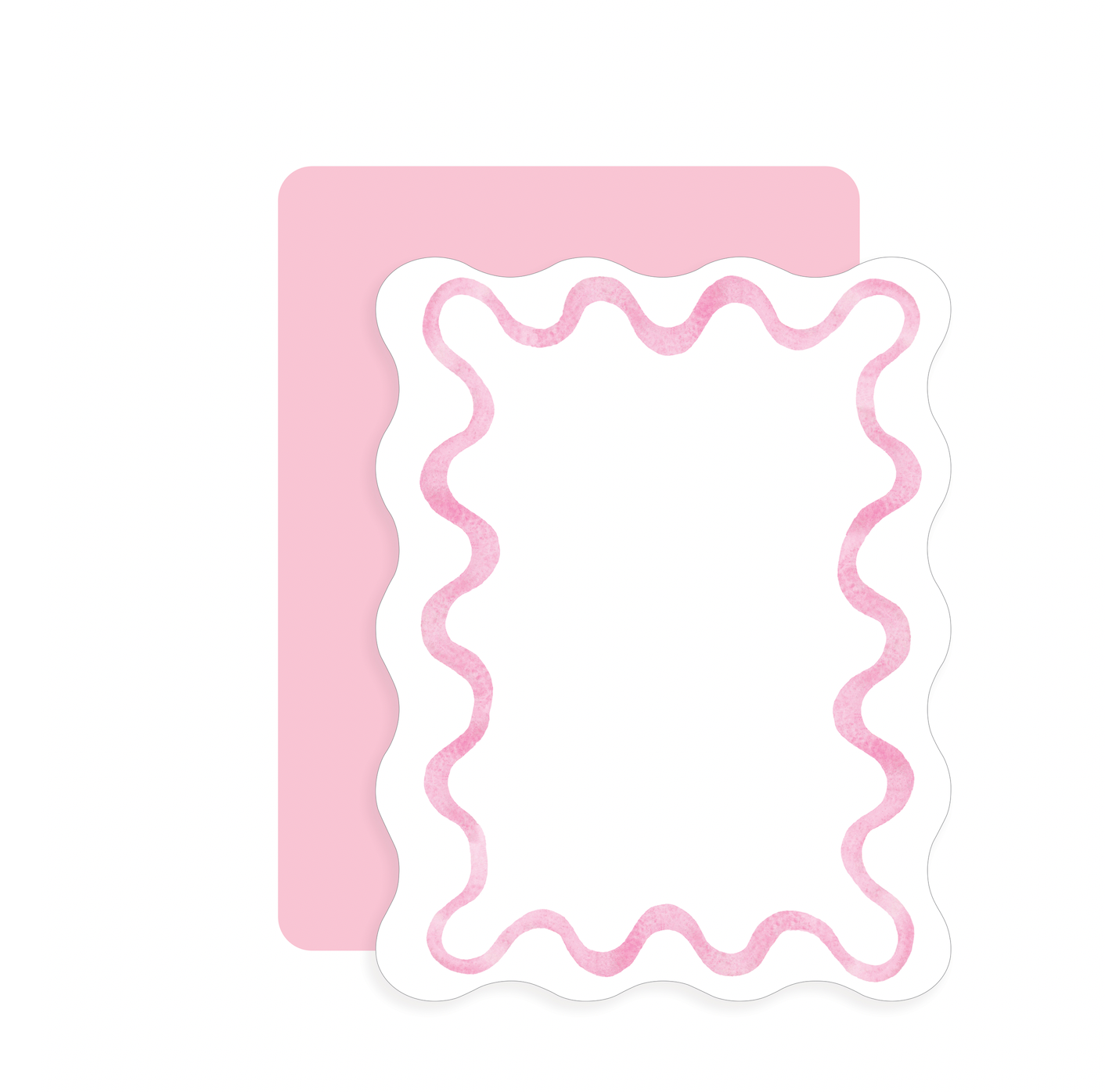Wavy Watercolor Notecards