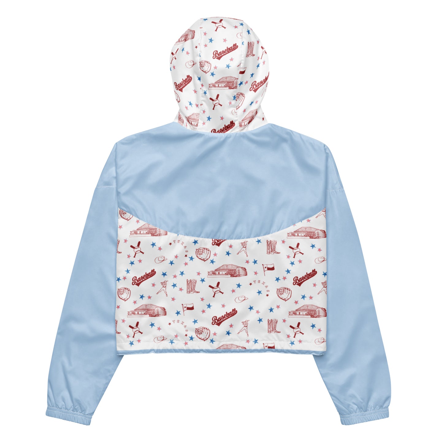 Texas Rangers Hometeam Toile (TM) Cropped Windbreaker