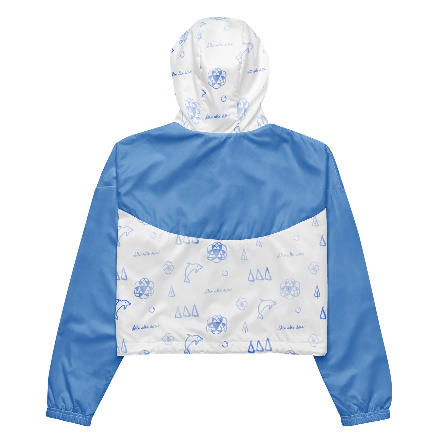Tri Delta Cropped Windbreaker