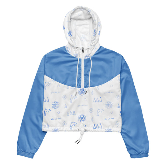 Tri Delta Cropped Windbreaker