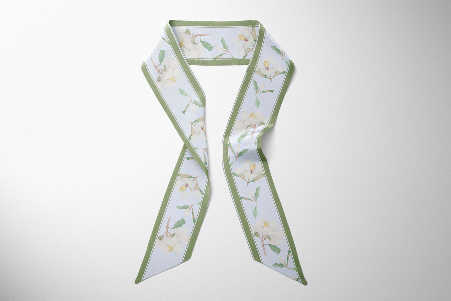 Magnolia Silk Twilly Scarf