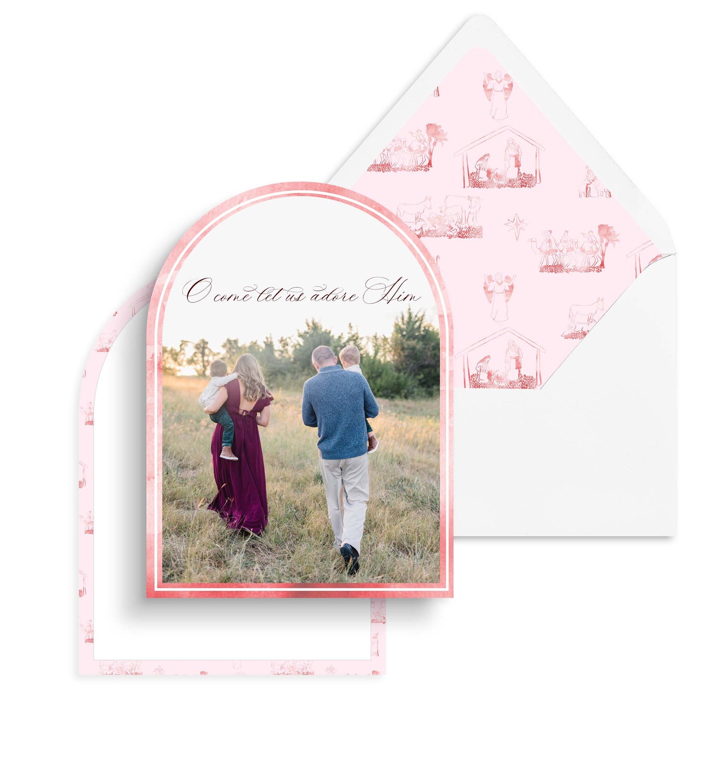 Nativity Toile Christmas Card