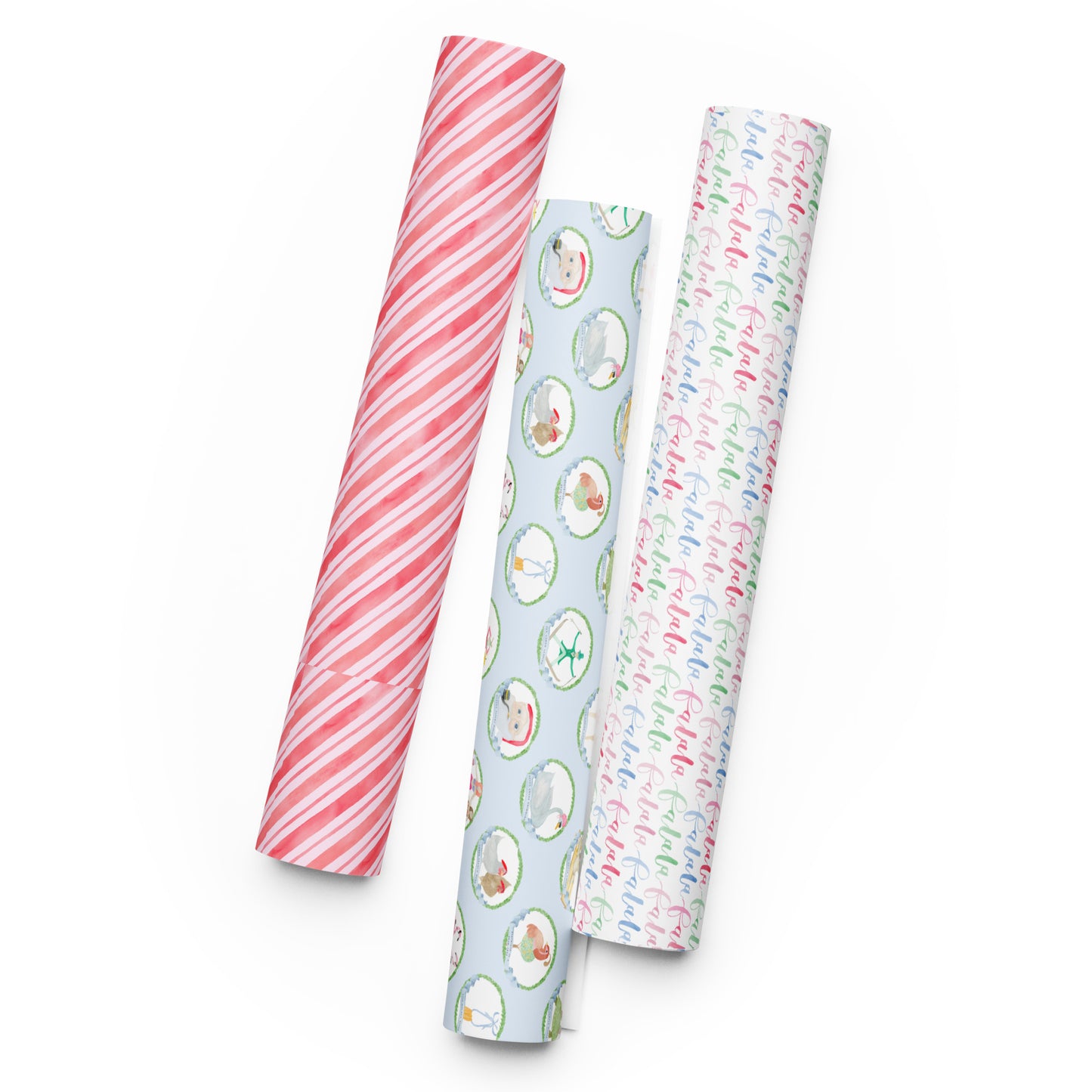 Watercolor 12 Days of Christmas Gift Wrapping Set