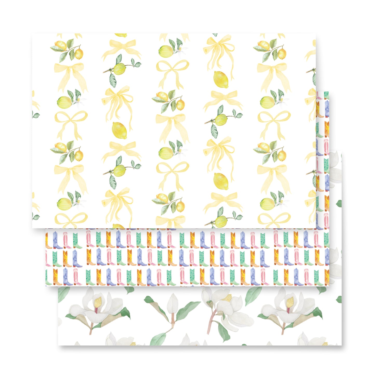 Watercolor Girly Girl Gift Wrap set